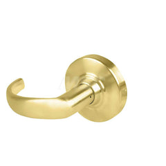 Lever Locksets; Type: Cylindrical Lock; Key Type: Keyless; Strike Type: Curved Lip Strike; Finish/Coating: Satin Brass; Material: Metal; Material: Metal; Door Thickness: 1.75 in; Backset: 2.75 in; Cylinder Type: No Keyway; Minimum Order Quantity: Metal; M