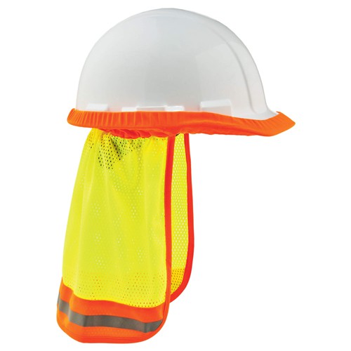 8005 Lime Hi-Vis Mesh Neck Shade W/ Reflective - Caliber Tooling