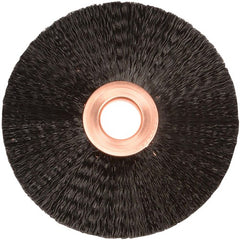 3″ Small Diameter Nylon Wheel, .010″ Crimped Black Fill, 1/2″ Arbor Hole - Caliber Tooling