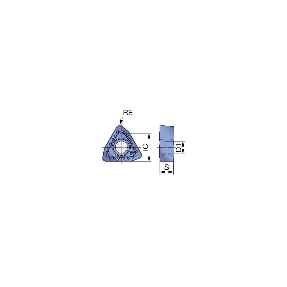 Indexable Drill Insert: WWMU060306DJ AH3135, Carbide Coated, 80 ° Trigon