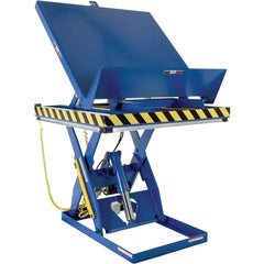 Vestil - Tilting Tables; Type: Scissor Table ; Load Capacity (Lb.): 4000.000 ; Tilt Angle: 45 ; Lowered Height (Feet): 1 ; Control Type: Hand ; Phase: Three Phase - Exact Industrial Supply