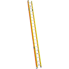 Werner - Extension Ladders; Type: Extension Ladder ; Height (Feet): 40.000 ; Material: Fiberglass ; Load Capacity (Lb.): 300.000 ; Industry Rating: Type IA ; Rung Type: Triangular - Exact Industrial Supply