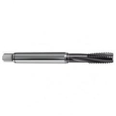 M8x1.0 6H 3-Flute PM Cobalt Semi-Bottoming 10 degree Spiral Flute Tap-TiAlN - Caliber Tooling