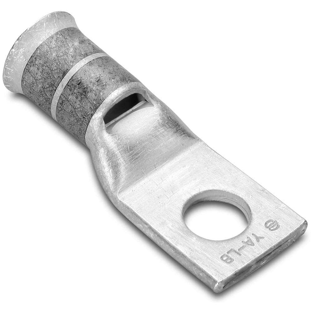 Burndy - Ring Terminals; Terminal Type: Rectangle ; Insulation Type: NonInsulated ; Connection Type: Compression ; Compatible Wire Size (AWG): 4/0 (Flex) ; Compatible Wire Size (kcmil): 250 (Flex) ; Stud Size (Inch): 1/2 - Exact Industrial Supply