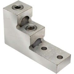 Burndy - Ring Terminals; Terminal Type: Rectangle ; Insulation Type: NonInsulated ; Connection Type: Lug ; Compatible Wire Size (AWG): 2 (Strand) ; Compatible Wire Size (kcmil): 600 ; Stud Size (Inch): 3/8 - Exact Industrial Supply