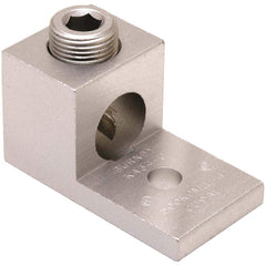 Burndy - Ring Terminals; Terminal Type: Rectangle ; Insulation Type: NonInsulated ; Connection Type: Lug ; Compatible Wire Size (AWG): 4 (Strand) ; Compatible Wire Size (kcmil): 500 ; Stud Size (Inch): 3/8 - Exact Industrial Supply