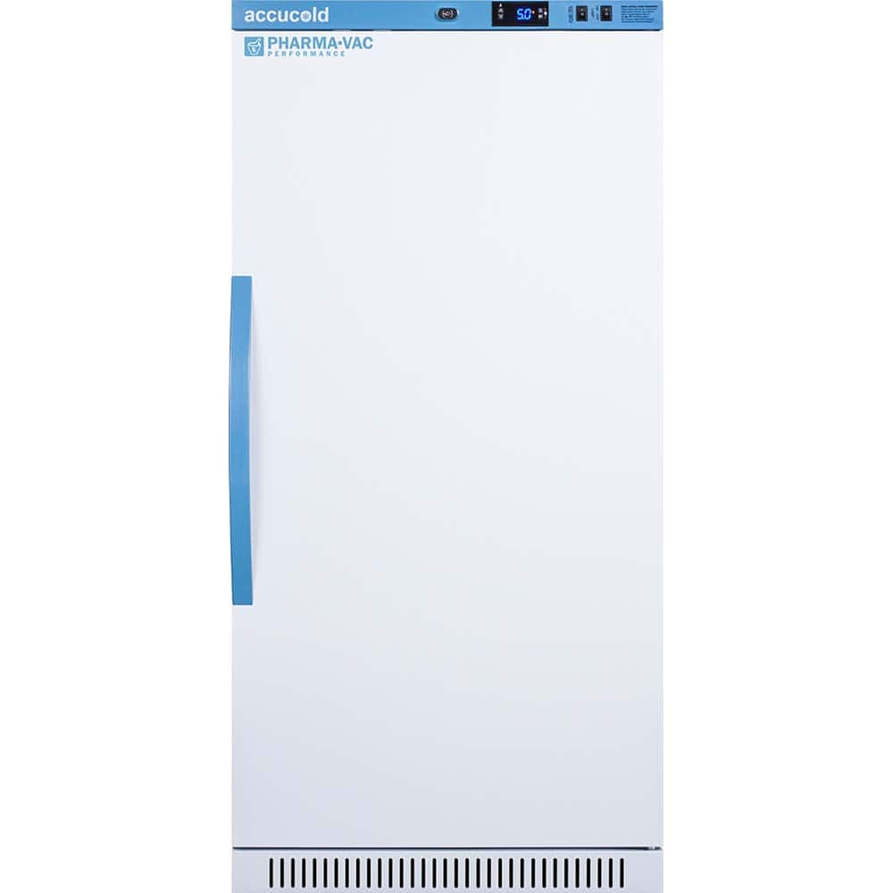 Accucold - Laboratory Refrigerators and Freezers; Type: Pharmacy, Medical-Laboratory Refrigerator ; Volume Capacity: 9 Cu. Ft. ; Minimum Temperature (C): 2.00 ; Maximum Temperature (C): 8.00 ; Width (Inch): 23.38 ; Depth (Inch): 24.38 - Exact Industrial Supply