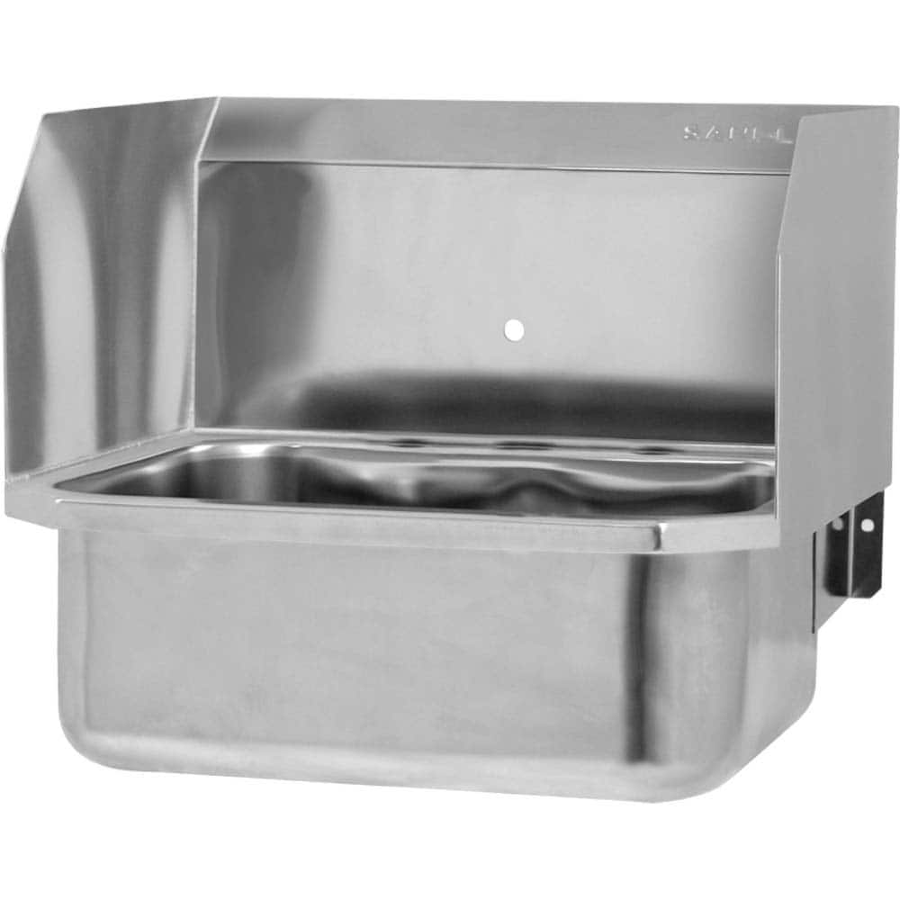 SANI-LAV - Sinks; Type: Wall Mounted Wash Sink ; Outside Length: 19 (Inch); Outside Width: 18 (Inch); Outside Height: 16-1/2 (Inch); Inside Length: 14 (Inch); Inside Width: 17 (Inch) - Exact Industrial Supply