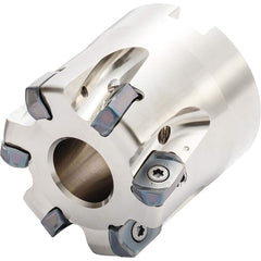 Indexable High-Feed Face Mills; Cutting Diameter (Decimal Inch): 2.5670; Maximum Depth of Cut (Decimal Inch): 0.0984; Arbor Hole Diameter (Decimal Inch): 1.0000; Overall Height (Decimal Inch): 2.4800; Series: MFH-Max Milling; Cutter Style: MFH; Number of