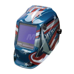 Welding Helmet: Blue, Nylon, Shade 5 to 13, Ratchet Adjustment