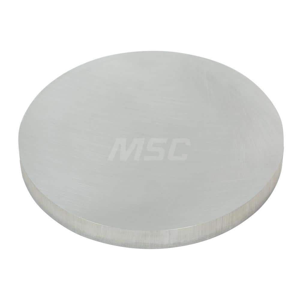 Aluminum Round Precision Sized Plate: Precision Ground, 6″ Long, 6″ Wide, 1/2″ Thick, Alloy 6061