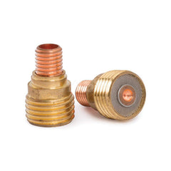 TIG Torch Collets & Collet Bodies; Product Type: Collet Body; Hole Diameter: 0.0200; Material: Copper Alloy; For Use With: 9/20 TIG Torches using .020″ Tungsten Electrodes