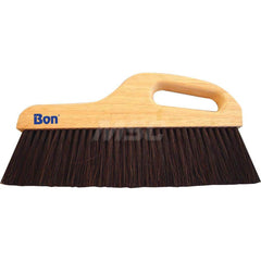 Push Broom: 12″ Wide, Horsehair & Polypropylene Bristle 3″ Bristle Length, Wood Block, Integral Handle Connection, Handle Included