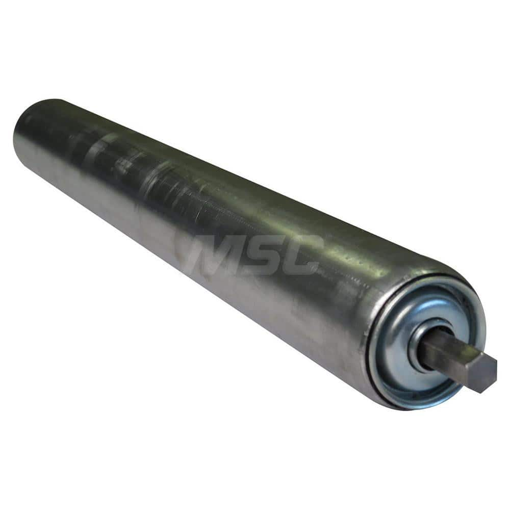 Roller Skids; Roller Material: Galvanized Steel; Load Capacity: 270; Color: Chrome; Finish: Natural; Compatible Surface Type: Smooth; Roller Length: 12.8750 in; Roller Width: 1.9000; Roller Height: 1.9000 in; Roller Diameter: 1.9000; Overall Height: 1.900