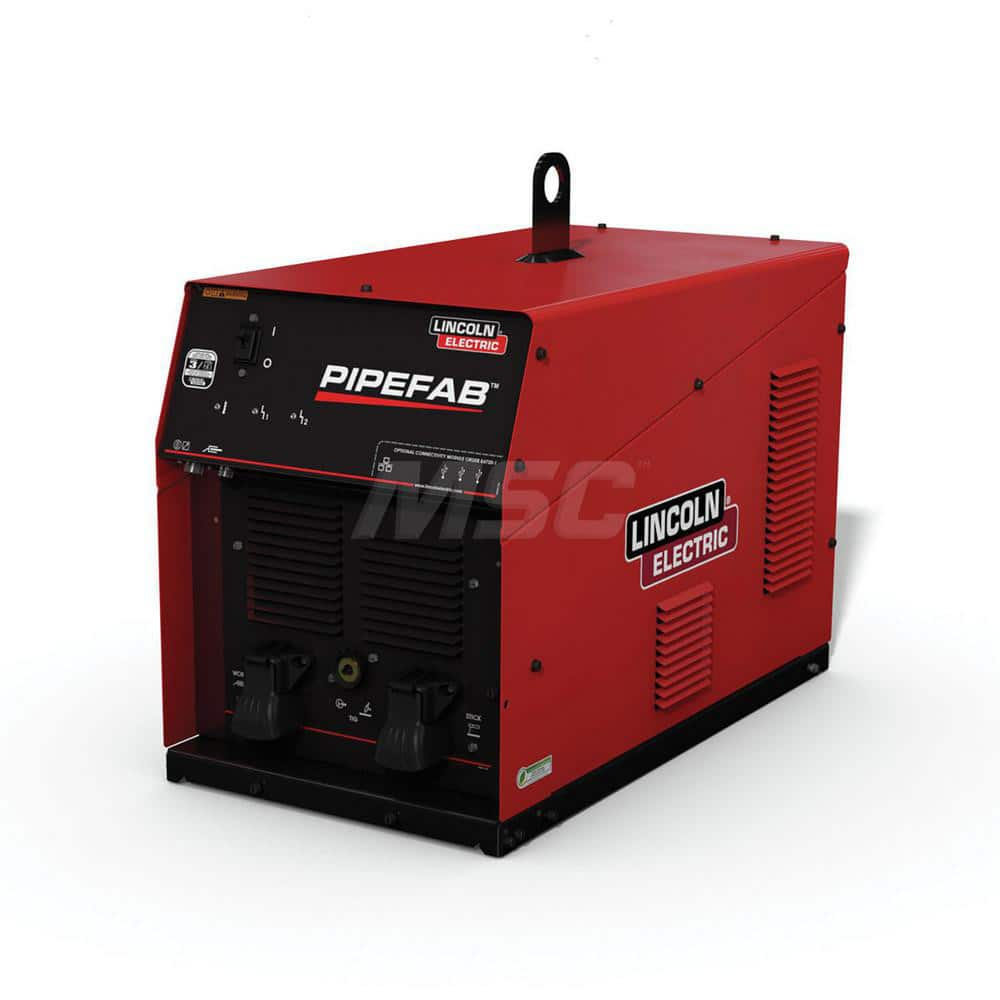 Multi-Process Welders; Welding Processes: Flux-Cored; Stick; DC TIG; MIG; Phase: 3; Input Amperage: 19; Output Amperage: 5; Frequency (Hz): 50/60; Wire Size Range: 0.035-0.062 in; Duty Cycle: 100%; Overall Width: 17.5; Overall Depth: 34.8; Overall Height