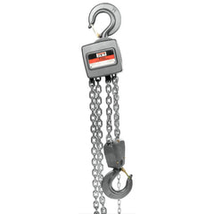 Manual Hoists-Chain, Rope & Strap; Hoist Type: Hand Chain Hoist with Overload Protection; Lift Mechanism: Chain; Work Load Limit: 5 Ton; Pull Capacity: 11200 lb; Maximum Lift Distance: 20 ft; Minimum Headroom: 22.8125 in