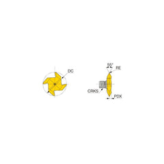 Milling Tip Inserts; Milling Tip Type: Thread; Tool Material: Carbide; Manufacturer Grade: GH130; Insert Hand: Right Hand; Chipbreaker: None; Series: VTR; Coating Process: PVD; Primary Workpiece Material: Stainless Steel; Cast Iron; Steel; Primary Workpie