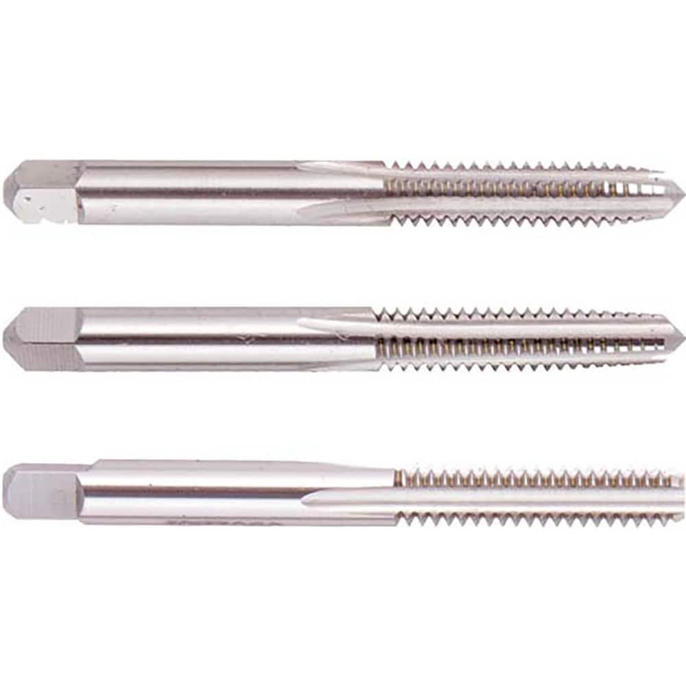 Tap Sets; Chamfer: Plug; Bottoming; Taper; Material: High Speed Steel; Thread Direction: Right Hand; Thread Limit: H3; Number Of Taps: 3; Thread Standard: UNF; Case Type: Plastic Case; Number Of Pieces: 3; Number Of Flutes: 4; Overall Length: 2.72