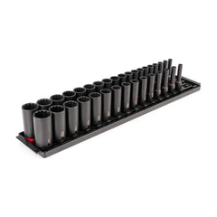 Socket Set: 34 Pc, 3/8″ Drive 12 Point, Manganese Phosphate Finish