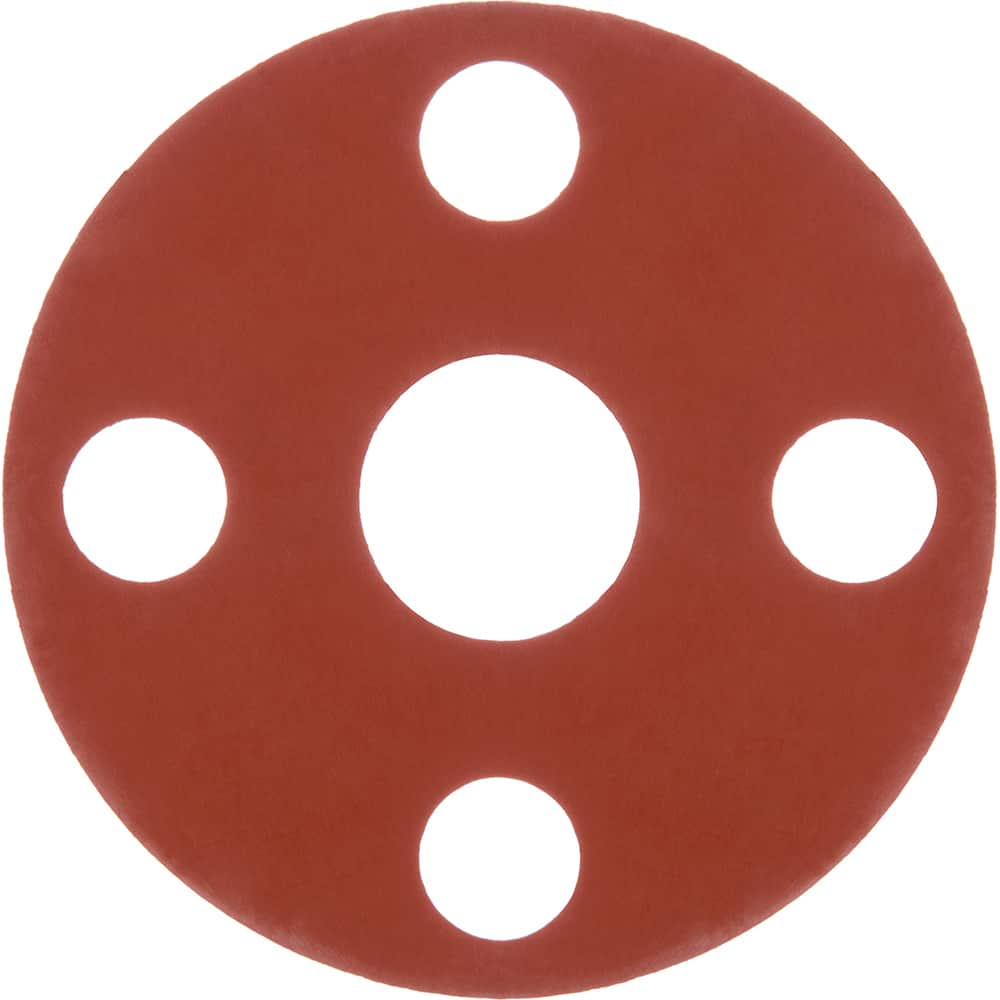 USA Sealing - Flange Gasketing; Nominal Pipe Size: 12 (Inch); Inside Diameter (Inch): 12-3/4 ; Thickness: 1/16 (Inch); Outside Diameter (Inch): 19 ; Material: SBR Rubber ; Color: Red - Exact Industrial Supply