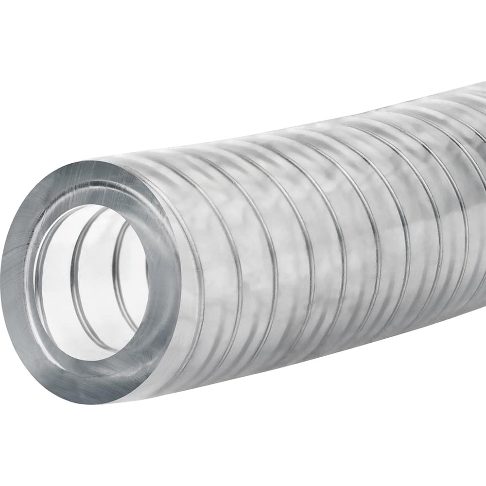 PVC Tube: 5/16″ ID, 9/16″ OD, 50' Long 100 Max psi, Clear