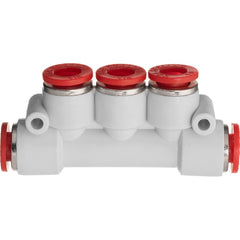 Push-To-Connect Tube Fitting: Manifold Union, 5/16″ OD Polybutylene, 350 psi