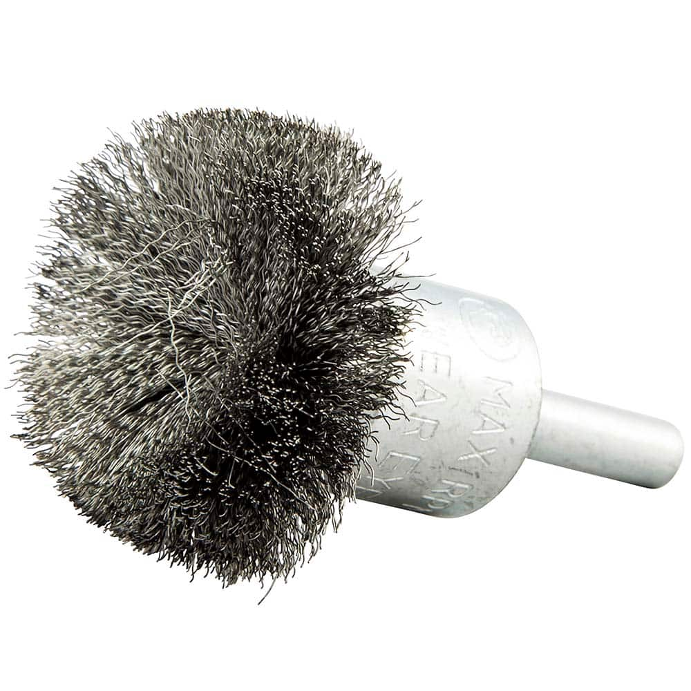 Norton - End Brushes Brush Diameter (Inch): 1-1/2 Fill Material: Carbon Steel - Caliber Tooling