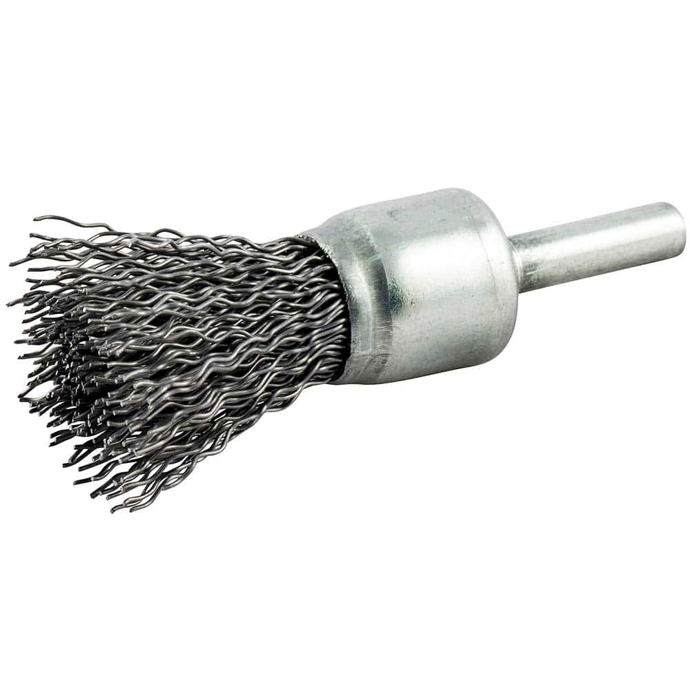 Norton - End Brushes Brush Diameter (Inch): 3/4 Fill Material: Carbon Steel - Caliber Tooling