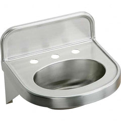 ELKAY - Stainless Steel Sinks Type: Lavatory Sink-Wall Hung Outside Length: 18 (Inch) - Caliber Tooling