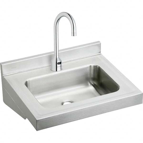 ELKAY - Stainless Steel Sinks Type: Lavatory Sink-Wall Hung Outside Length: 22 (Inch) - Caliber Tooling