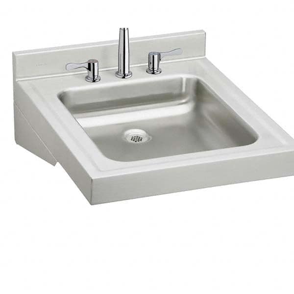 ELKAY - Stainless Steel Sinks Type: Lavatory Sink-Wall Hung Outside Length: 19 (Inch) - Caliber Tooling