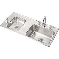 ELKAY - Stainless Steel Sinks Type: Drop In Sink Outside Length: 37-1/4 (Inch) - Caliber Tooling