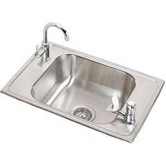 ELKAY - Stainless Steel Sinks Type: Drop In Sink Outside Length: 25 (Inch) - Caliber Tooling