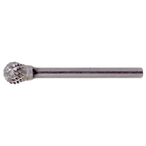 SD-3 Double Cut Solid Carbide Bur-Ball Shape - Exact Industrial Supply