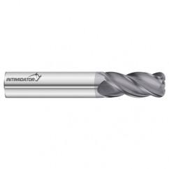 12mm Dia. x 76mm Overall Length 4-Flute 1.5mm C/R Solid Carbide SE End Mill-Round Shank-Center Cut-FC18 - Caliber Tooling