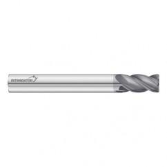 20mm Dia. x 100mm Overall Length 4-Flute 3mm C/R Solid Carbide SE End Mill-Round Shank-Center Cut-FC18 - Caliber Tooling