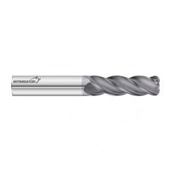 1" Dia. x 6 Overall Length 4-Flute .060 C/R Solid Carbide SE End Mill-Round Shank-Center Cut-FC18 - Caliber Tooling