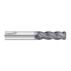 1" Dia. x 6 Overall Length 4-Flute .060 C/R Solid Carbide SE End Mill-Round Shank-Center Cut-FC18 - Caliber Tooling