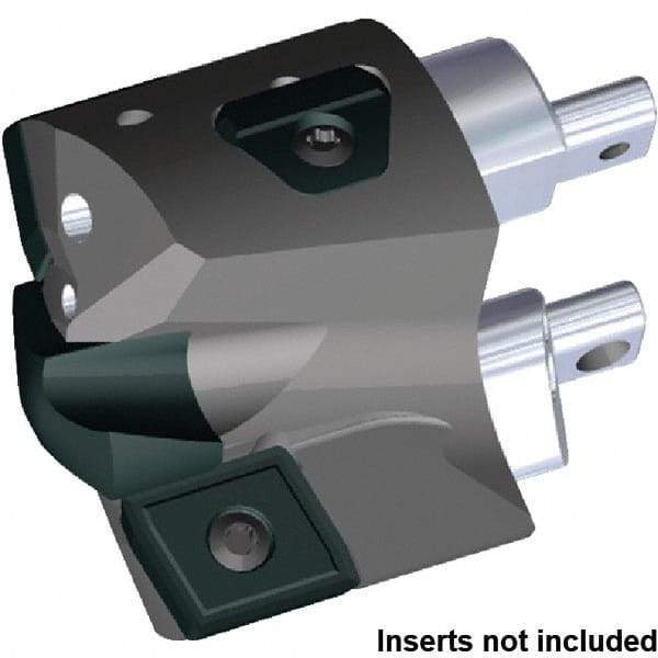 Kennametal - Series KSEM Plus, Head Connection FDS32, 34mm Max Diam Interchangeable Pilot Drill Head - KSEMP1700HPGM Pilot Drill, 17mm Pilot Drill Diam, 3 Nonpilot Inserts, 25mm Head Length - Caliber Tooling