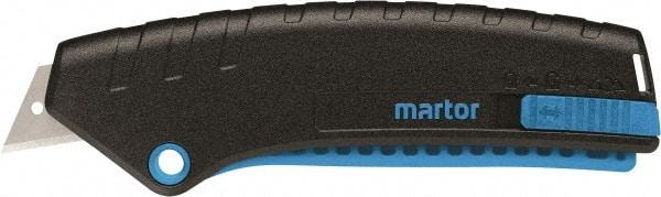 Martor USA - Retractable Utility Knife - Black & Blue Handle - Caliber Tooling