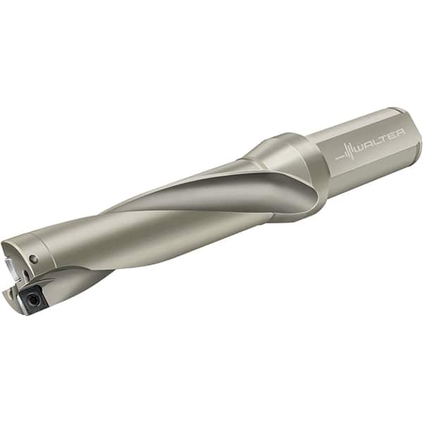 Walter - 200mm Max Drill Depth, 4xD, 50mm Diam, Indexable Insert Drill - 2 Inserts, 40mm Shank Diam, Flange Shank - Caliber Tooling