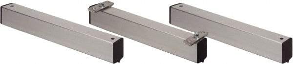 Quantum Storage - 2" Wide, Open Shelving Accessory/Component - Aluminum, Anodized Aluminum Finish, 24" Long, Use with Wire Shelving Units - Caliber Tooling