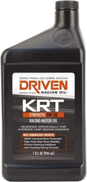 Joe Gibbs Driven Racing Oil - 1 Quart Synthetic Racing Oil - Grade 0W-20 - Caliber Tooling