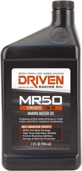 Joe Gibbs Driven Racing Oil - 1 Quart Synthetic Marine Oil - Grade 15W-50 - Caliber Tooling