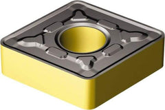 Sandvik Coromant - CNMG866 MR Grade 4335 Carbide Turning Insert - TiCN/AI2O3/TiN Finish, 80° Diamond, 1" Inscr Circle, 3/8" Thick, 3/32" Corner Radius - Caliber Tooling