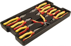 Wiha - 9 Piece Insulated Pliers, Cutters & Molded Tray Hand Tool Set - Comes in Box - Caliber Tooling