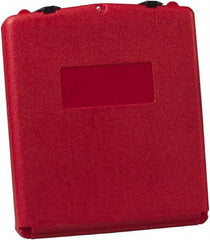 Justrite - 1 Piece Red Document Holders-Certificate/Document - 15-3/4" High x 13.3" Wide - Caliber Tooling