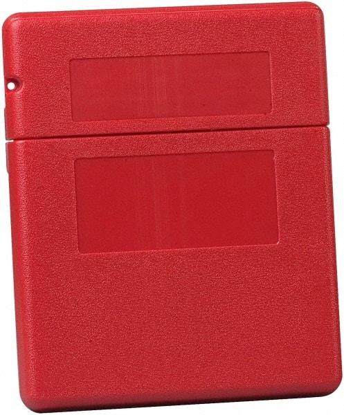 Justrite - 1 Piece Red Document Holders-Certificate/Document - 12-1/2" High x 10-1/4" Wide - Caliber Tooling