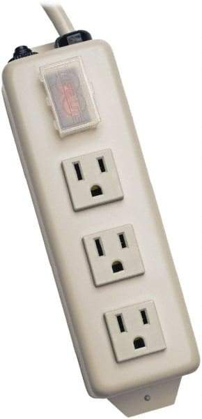 Tripp-Lite - 3 Outlets, 120 VAC15 Amps, 6' Cord, Power Outlet Strip - Keyhole, Tab Mount, 5-15 NEMA Configuration, 8.7" Strip - Caliber Tooling