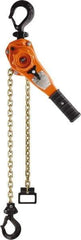 CM - 1,650 Lb Lifting Capacity, Lever Hoist - Made from Chain, 45 Lb Avg Pull to Lift Rated Load - Caliber Tooling